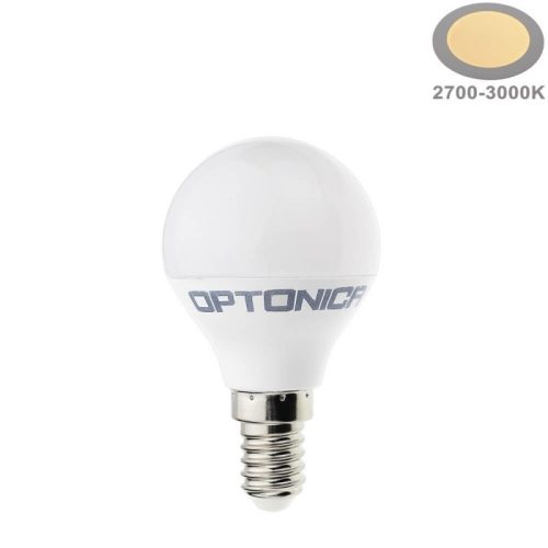 Optonica E14 G45 LED izzó 3,5W 300lm 2700K meleg fehér 240° 1409