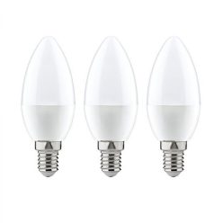   Optonica E14 C37 LED izzó 6W 480lm 2700K meleg fehér 180° 3db/csomag 1421