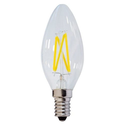 Optonica filament E14 C35 LED izzó 4W 400lm 2700K meleg fehér 300° 1472