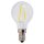 Optonica filament E14 G45 LED izzó 2W 200lm 6000K hideg fehér 300° 1474