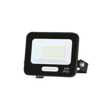 Optonica city line LED reflektor 20W 1800lm 3000K fekete 15821