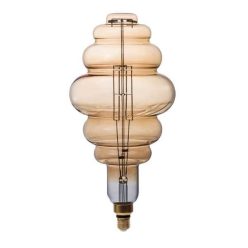   Optonica vintage filament E27 BD200 LED izzó 8W 810lm 1800K meleg fehér arany üveg 1791