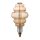 Optonica vintage filament E27 BD200 LED izzó 8W 810lm 1800K meleg fehér arany üveg 1791