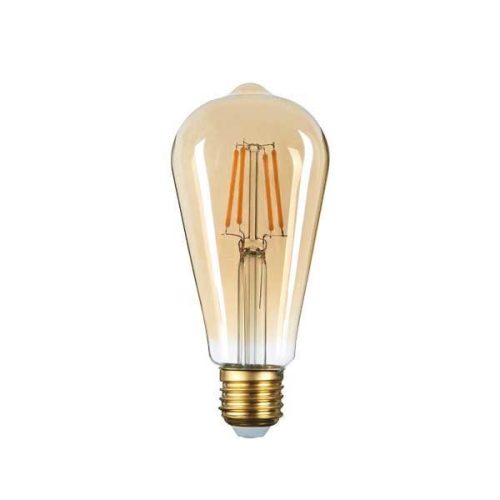 Optonica vintage filament LED izzó E27 ST64 4W 400lm 2500K meleg fehér arany üveg edison 1795