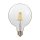 Optonica filament E27 G125 LED izzó 4W 400lm 2700K meleg fehér 1862