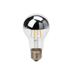   Optonica vintage filament E27 A60 LED izzó 4W 400lm 2700K meleg fehér ezüst üveg 1879