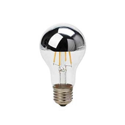 Optonica vintage filament E27 A60 LED izzó 4W 400lm 2700K meleg fehér ezüst üveg 1879