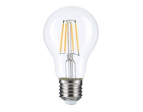 Optonica vintage filament E27 A60 LED izzó 7W 800lm 2700K meleg fehér ezüst üveg 1880