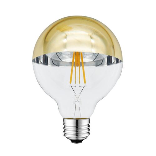 Optonica filament E27 G95 LED izzó 4W 400lm 2700K meleg fehér arany üveg búra 180° 1889