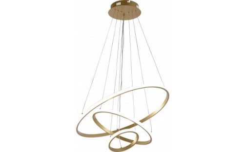 Optonica modern LED függőlámpa CCT 78W szálcsiszolt arany szabályozható + távirányító  19006