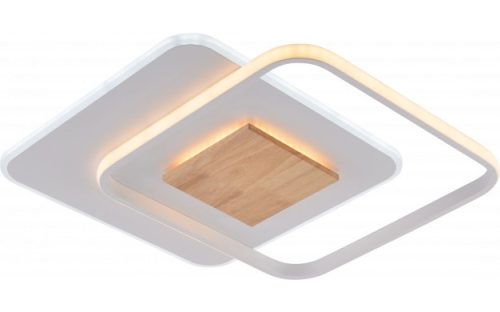 Optonica  LED mennyezeti lámpa CCT 60W fehér + fa szabályozható + távirányító