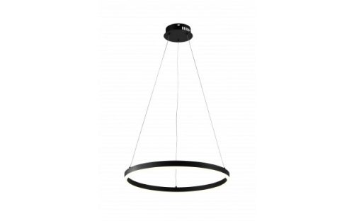 Optonica modern LED függőlámpa 22W Ø60cm fekete meleg fehér 19031