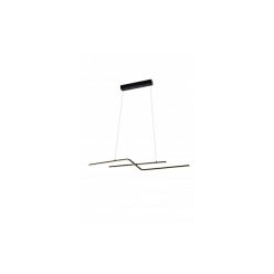   Optonica LED medállámpa 13W homokfekete 22W 105 x15cm fekete meleg fehér 19047