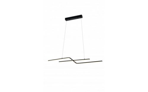 Optonica LED medállámpa 13W homokfekete 22W 105 x15cm fekete meleg fehér 19047