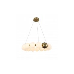   Optonica LED függőlámpa 27W réz+fehér meleg fehér 19066
