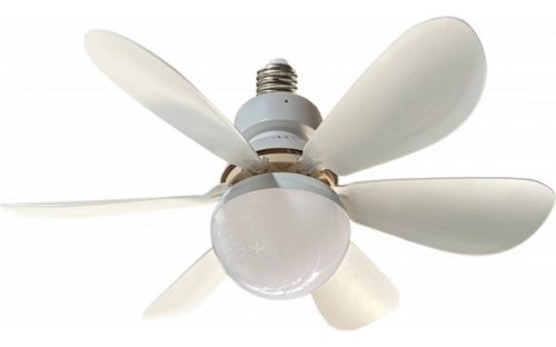 Optonica ventilátoros mennyezeti LED lámpa távirányítóval feher E27 12W CCT 19101