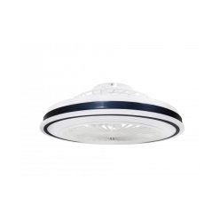   Optonica ventilátoros mennyezeti LED lámpa távirányítóval feher/fekete 36W CCT 19107