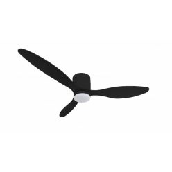   Optonica ventilátoros mennyezeti LED lámpa távirányítóval fekete 18W CCT 19114