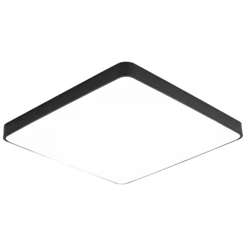 Optonica modern fekete mennyezeti négyzet LED lámpa 30W 2250lm 4500K nappali fehér IP20 120º 38x38cm 2921