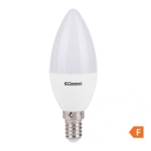 COMMEL LED izzó E14, 8W, 750lm, C37 gyertya, 3000K; 305-203