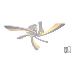   MasterLED Lucero Antonio 66 W-os, 74 cm átmérőjű fehér LED távirányítós és mobil applikációval vezérelhető mennyezeti lámpa