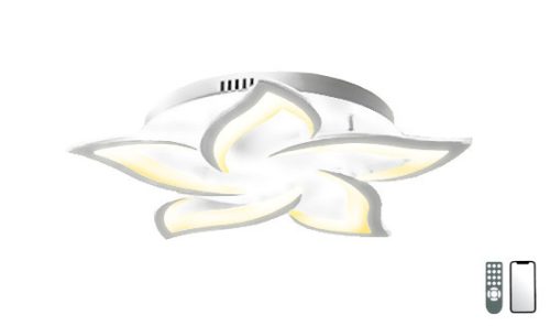 MasterLED Lucero Esteban 72 W-os, 60 cm átmérőjű fehér LED távirányítós és mobil applikációval vezérelhető mennyezeti lámpa