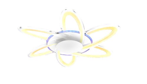MasterLED Lucero Carlos 162 W-os, 68 cm átmérőjű fehér LED távirányítós és mobil applikációval vezérelhető mennyezeti lámpa