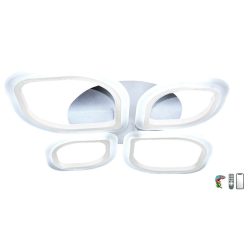   MasterLED Lucero Pierre 99 W-os, 60x45 cm átmérőjű fehér LED távirányítós és mobil applikációval vezérelhető mennyezeti lámpa