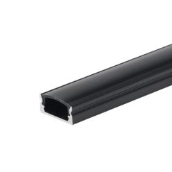 OPTONICA Led profil fekete fedővel  fekete  2m  5107