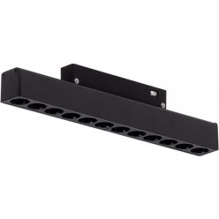   Optonica mágneses sínes fekete LED lámpa M20 48V 12W 960lm 4000K nappali fehér 24° 22cm 5313