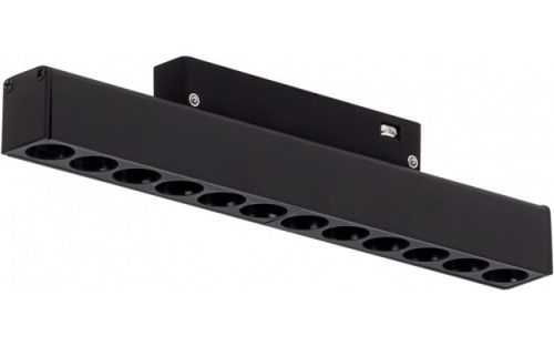 Optonica mágneses sínes fekete LED lámpa M20 48V 12W 960lm 3000K meleg fehér 24° 22cm 5314