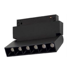   Optonica mágneses sínes fekete LED lámpa hajlítható 45° M20 48V 9W 720lm 3000K meleg fehér 24° 13,5cm 5318