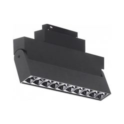  Optonica mágneses sínes fekete LED lámpa hajlítható 45° M35 48V 20W 1600lm 3000K meleg fehér 24° 27cm 5348