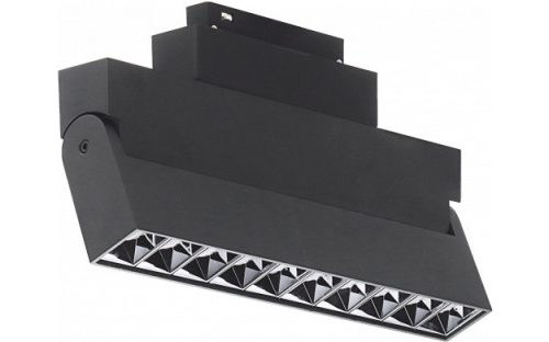 Optonica mágneses sínes fekete LED lámpa hajlítható 45° M35 48V 20W 1600lm 3000K meleg fehér 24° 27cm 5348