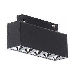   Optonica mágneses sínes fekete LED lámpa M35 48V 10W 800lm 4000K nappali fehér 24° 13,5cm 5393