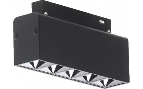 Optonica mágneses sínes fekete LED lámpa M35 48V 10W 800lm 4000K nappali fehér 24° 13,5cm 5393