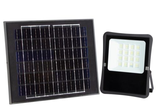 Optonica napelemes LED reflektor távirányítóval 6V/16W 1200lm 6000K IP65 120° 5431