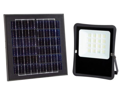 Optonica napelemes LED reflektor távirányítóval 6V/20W 1600lm 6000K IP65 120° 5432
