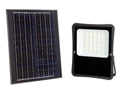 Optonica napelemes LED reflektor távirányítóval 6V/25W 2200lm 6000K IP65 120° 5433