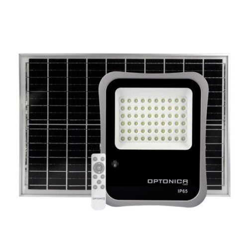 Optonica napelemes led reflektor távirányítóval 30W 2400lm 6000K 5459