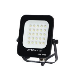   Optonica fekete LED reflektor 10W 900lm 6000K hideg fehér IP65 90° 5721