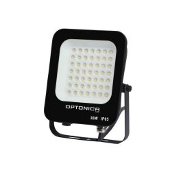   Optonica fekete LED reflektor 30W 2700lm 2700K meleg fehér IP65 90° 5729