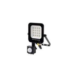   Optonica LED mozgásérzékelős reflektor 10W 900lm 4500K fekete 90º 5772