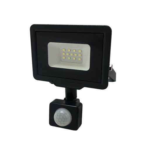 Optonica cityline mozgásérzékelős LED reflektor 10W 800lm 2700K fekete 5943