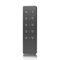   OPTONICA  1 CSATORNÁS TÁVIRÁNYÍTÓ  EGYSZÍNŰ SZALAGHOZ  RF 2.4G RU4  Fekete  6340