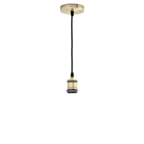 Optonica vintage függőlámpa E27 foglalattal bronz 1m 9047