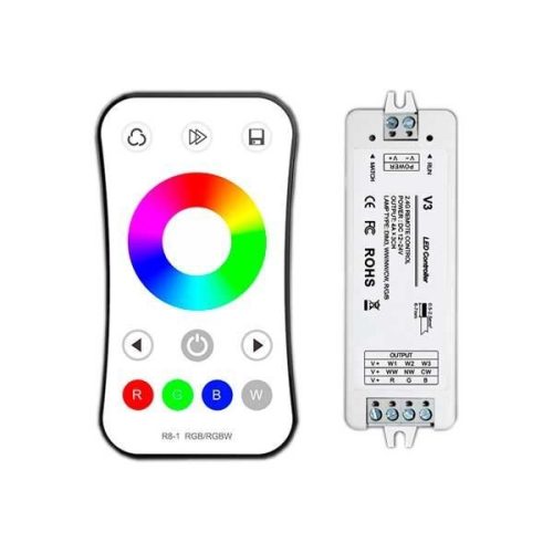 OPTONICA Vezérlő LED szalaghoz, távirányítóval, RGB  vezérlésére / AC6349