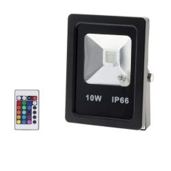   Optonica RGB LED reflektor távirányítóval 10W 600lm 120º fekete IP66 FL5210