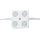OPTONICA LED MODUL 4-2835/160°/ DC12V / 2,4W / 38x38mm/ meleg fehér /MO4562
