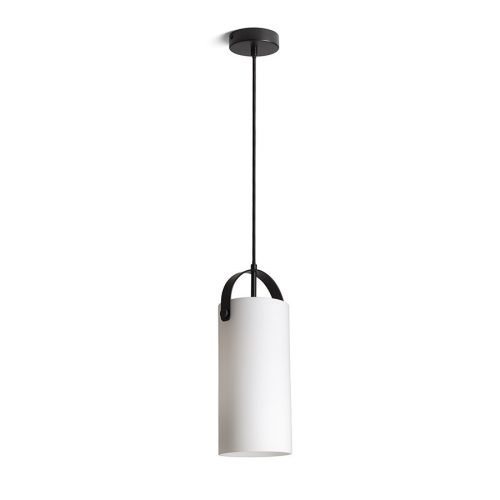 RENDL JULIETTA 31 függö lámpa opál üveg/fekete 230V E27 20W